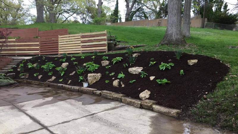 New Bark Mulch Installation By Topscape Landscaping