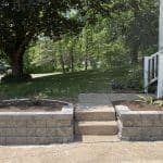 after retaining wall restoration