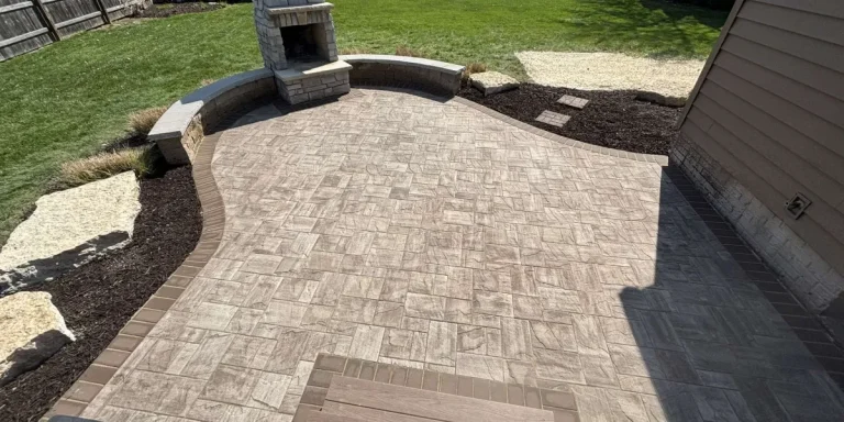 Interlocking Patio Paver installs in Moline, Illinois