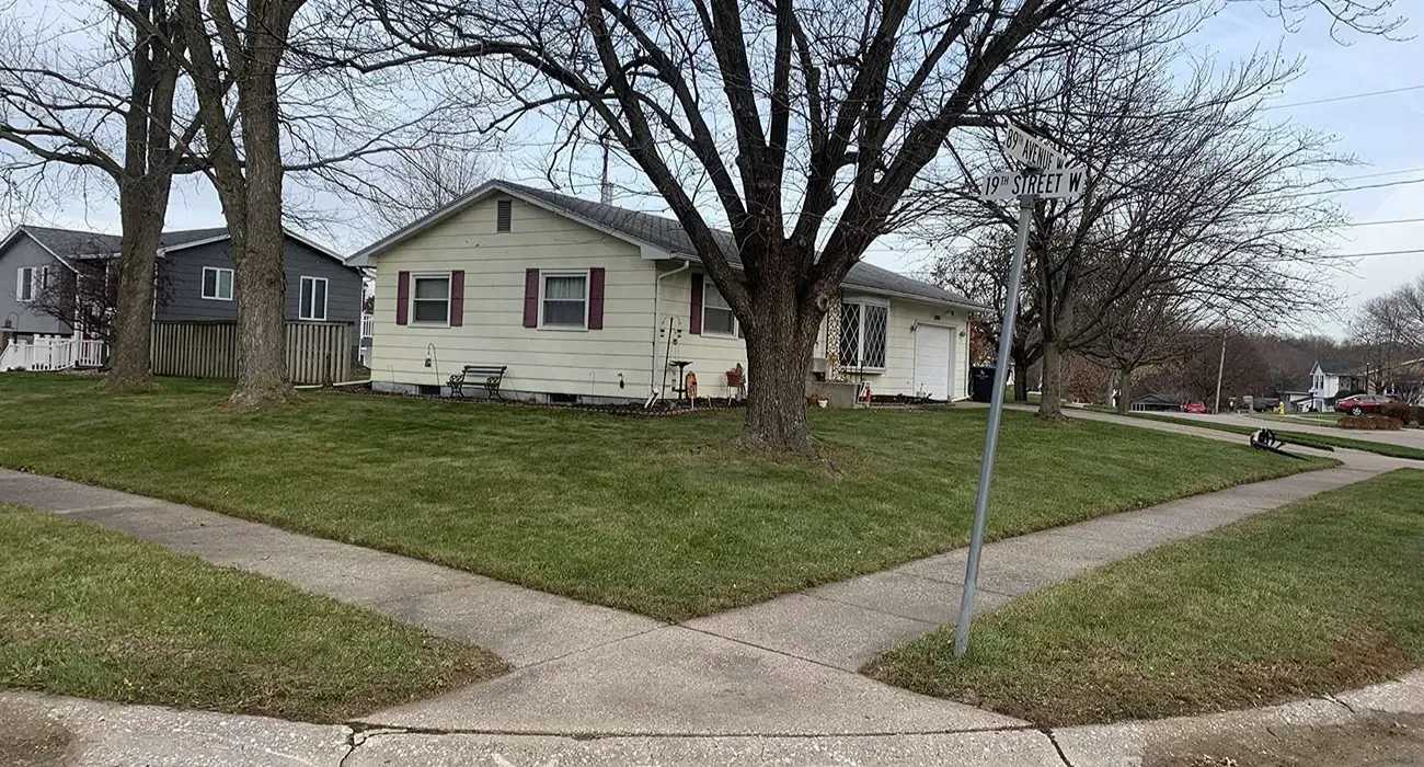 Property before the hardscaping design concept
