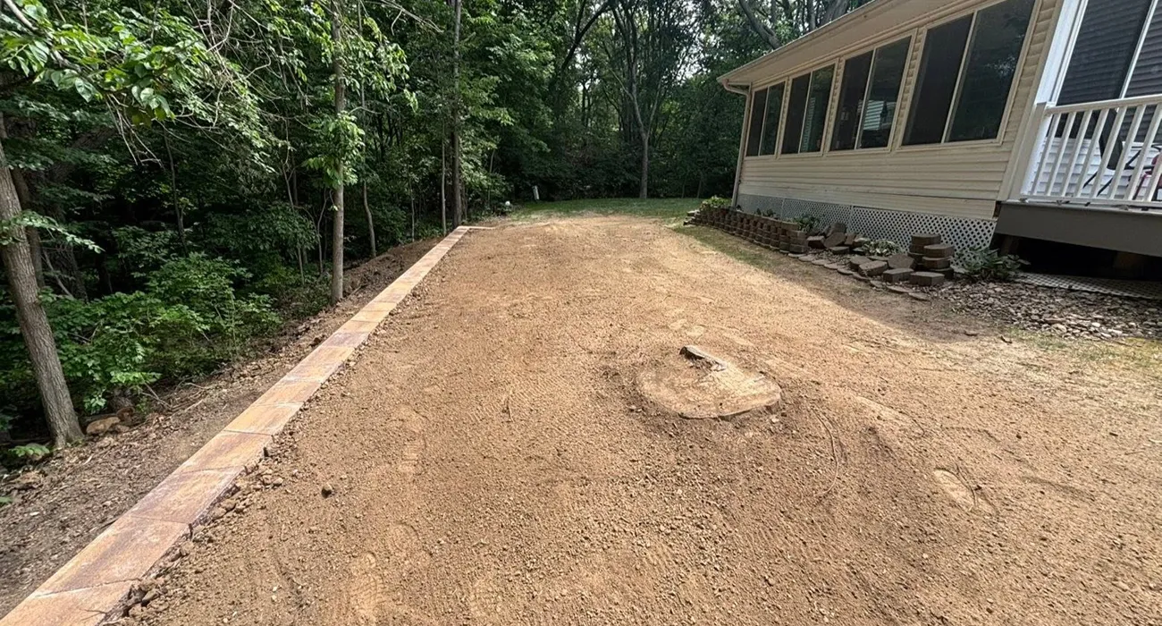Residential landscape before the visualizer redesign